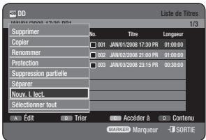 SAMSUNG DVD-HR770 - Utilisation du bouton TITLE LIST - 1