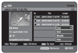 SAMSUNG DVD-HR770 - De toets TITLE LIST gekruiken - 5