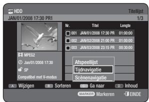 SAMSUNG DVD-HR770 - De toets TITLE LIST gebruiken - 1