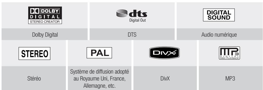 SAMSUNG DVD-HR770 - LOGOS DES DISQUES COMPATIBLES - 1