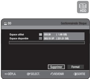 SAMSUNG DVD-HR770 - Suppression de tous les titres/des fichiers de DivX/des fichiers de musique/des fichiers de photos - 1