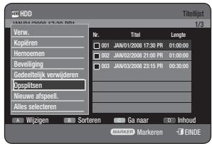 SAMSUNG DVD-HR770 - De toets TITLE LIST gebruiken - 1