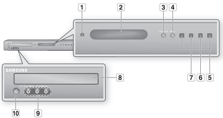 SAMSUNG DVD-HR770 - Voorpaneel - 1