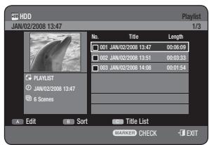SAMSUNG DVD-HR770 - Using the PLAY LIST button - 1