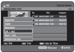SAMSUNG DVD-HR770 - Utilisation du bouton PLAY LIST - 1