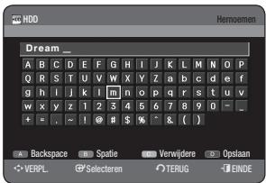 SAMSUNG DVD-HR770 - DE NAAM VAN EEN MUZIEK-, FOTO- OF DIVX-BESTAND WIJZIGEN - 3