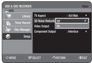 SAMSUNG DVD-HR770 - 3D Noise Reduction (motion adaptive noise reduction) - 1