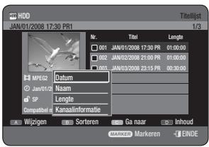 SAMSUNG DVD-HR770 - DE FUNCIE SORTEREN GEBRUIKEN (TITELLIJST) - 5