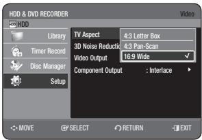 SAMSUNG DVD-HR770 - TV Aspect - 1