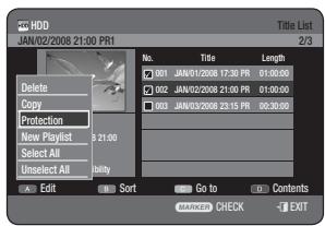 SAMSUNG DVD-HR770 - Using the TITLE LIST button - 2