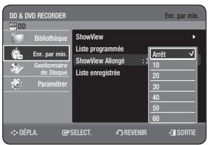 SAMSUNG DVD-HR770 - UTILISATION DE LA FONCTION SHOWVIEW - 9