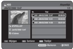 SAMSUNG DVD-HR770 - De toets PLAY LIST gebruiken - 1