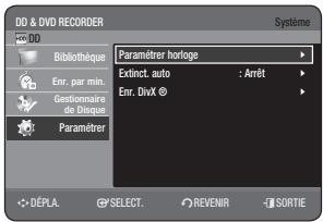 SAMSUNG DVD-HR770 - RéGLAGE DE L'HORLOGE - 3