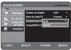 SAMSUNG DVD-HR770 - Réglage de l'Heure du mode EP - 2