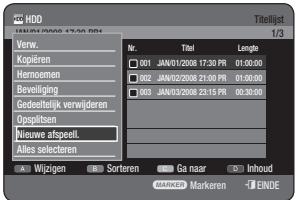 SAMSUNG DVD-HR770 - De toets TITLE LIST gekruiken - 1