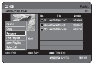 SAMSUNG DVD-HR770 - Using the PLAY LIST button - 2
