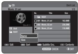 SAMSUNG DVD-HR770 - Using the Sort - 1