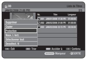 SAMSUNG DVD-HR770 - Utilisation du bouton TITLE LIST - 1