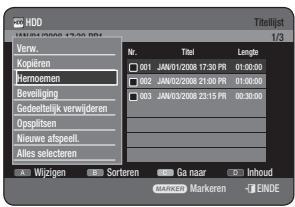 SAMSUNG DVD-HR770 - De toets TITLE LIST gekruiken - 2