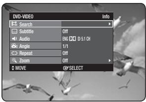 SAMSUNG DVD-HR770 - Moving to a scene directly using the INFO - 6