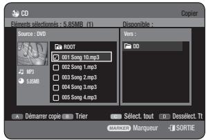 SAMSUNG DVD-HR770 - Copie de fichiers - 1