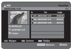 SAMSUNG DVD-HR770 - De toets PLAY LIST gebruiken - 1