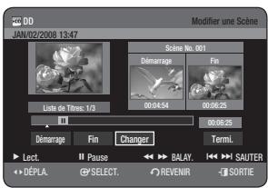 SAMSUNG DVD-HR770 - Modification d'une scène (replacement d'une scène) - 2