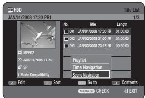 SAMSUNG DVD-HR770 - Using the TITLE LIST button - 2