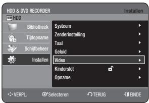SAMSUNG DVD-HR770 - DEVIDEO-OPTIES INSTELLEN - 1