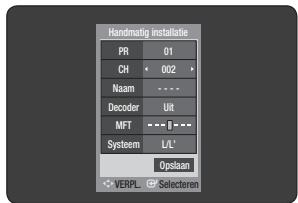 SAMSUNG DVD-HR770 - Handmatig installment - 2