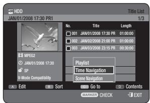 SAMSUNG DVD-HR770 - Using the TITLE LIST button - 1
