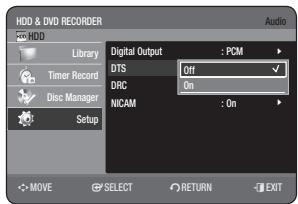 SAMSUNG DVD-HR770 - DTS - 2