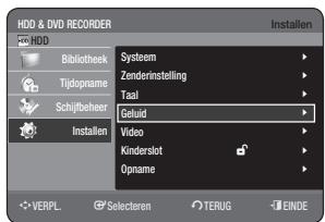 SAMSUNG DVD-HR770 - DE GELUIDSOPTIES INSTellen - 1