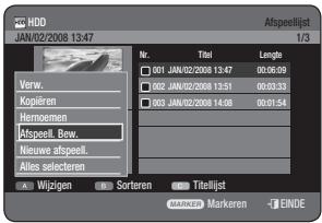 SAMSUNG DVD-HR770 - De toets PLAY LIST gebruiken - 1