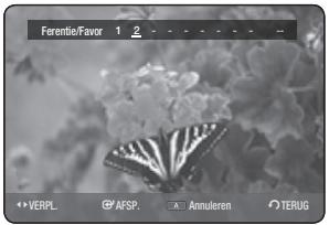 SAMSUNG DVD-HR770 - Favorieten instellen - 1