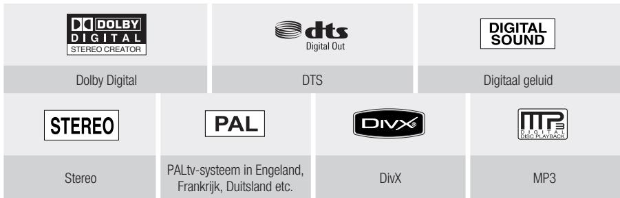 SAMSUNG DVD-HR770 - LOGO'S VAN SCHIJVEN DIE KUNNEN WORDEN AFGESPEELD - 1
