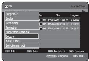 SAMSUNG DVD-HR770 - Utilisation du bouton TITLE LIST - 2