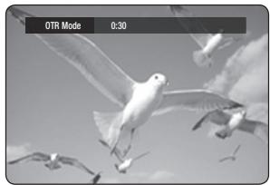SAMSUNG DVD-HR770 - MAKING A ONE TOUCH RECORDING (OTR) - 8