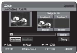 SAMSUNG DVD-HR770 - De toets TITLE LIST gebruiken - 2