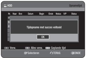 SAMSUNG DVD-HR770 - Informatie over de Opnamelijst - 1