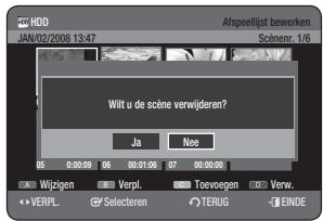 SAMSUNG DVD-HR770 - Een scene verwijderen - 1