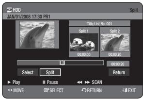 SAMSUNG DVD-HR770 - Using the TITLE LIST button - 1