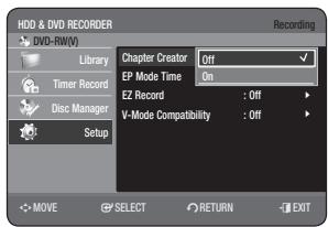 SAMSUNG DVD-HR770 - Automatic Chapter Creator - 2