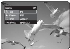 SAMSUNG DVD-HR770 - Moving to a scene directly using the INFO - 8