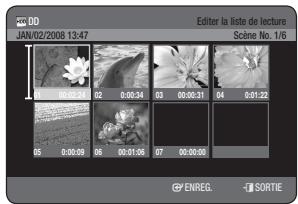 SAMSUNG DVD-HR770 - Déplacement d'une scène (changement de la position d'une scène) - 1