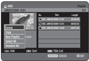 SAMSUNG DVD-HR770 - Using the PLAY LIST button - 3