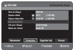 SAMSUNG DVD-HR770 - Protection d'un disque - 4