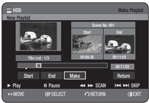 SAMSUNG DVD-HR770 - Using the TITLE LIST button - 3
