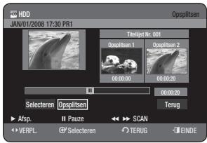 SAMSUNG DVD-HR770 - De toets TITLE LIST gebruiken - 3