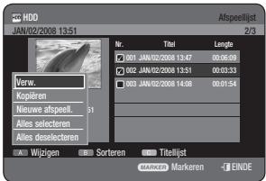 SAMSUNG DVD-HR770 - De toets PLAY LIST gebruiken - 3